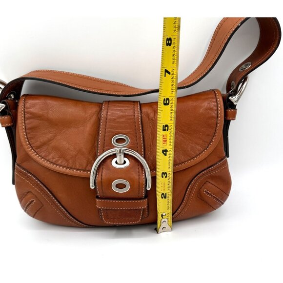 Coach Legacy F10188 British Tan Glove-Tanned Leather Hobo Bag Silver Hardware - Picture 11 of 14